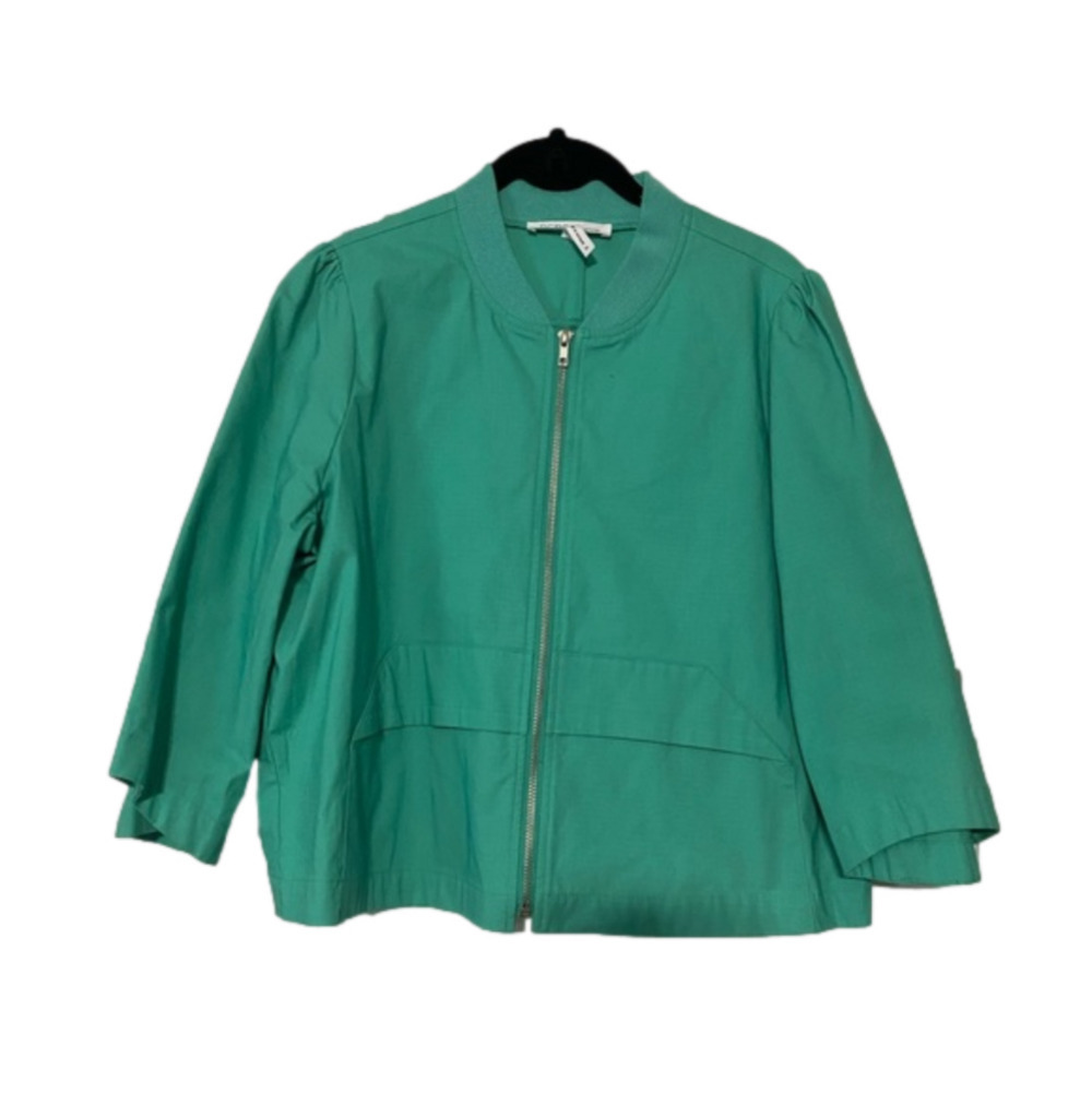 BCBG Generation Zip Up Jacket Jade Green Women’s Size M